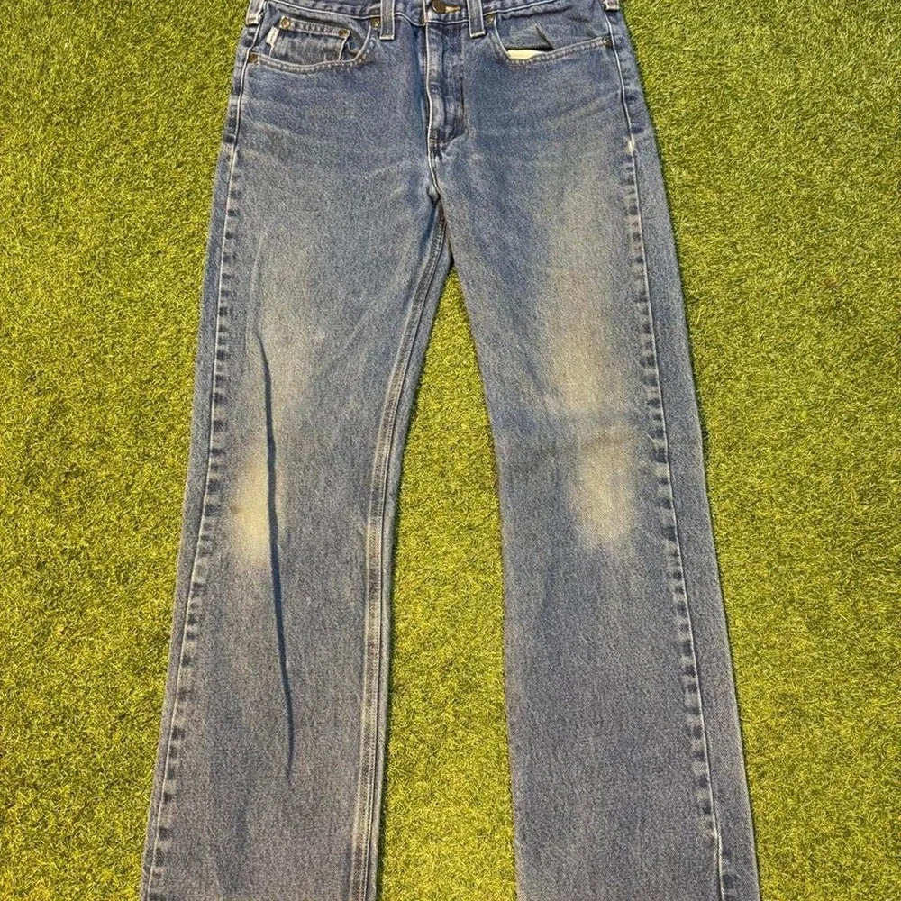 Vintage Carhartt Blue Denim Jeans Relaxed Straight Workwear